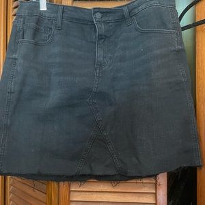 Old navy black jean skirt